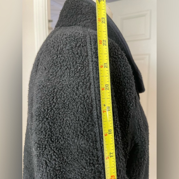 XXS Madewell black Sherpa peacoat - Picture 10 of 11